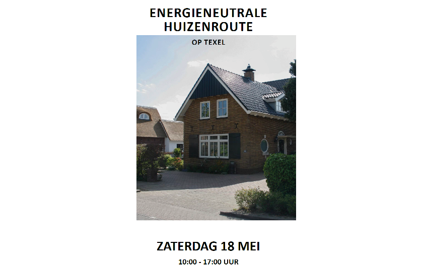 Zaterdag 18 mei: Energieneutrale huizenroute op Texel [2019]